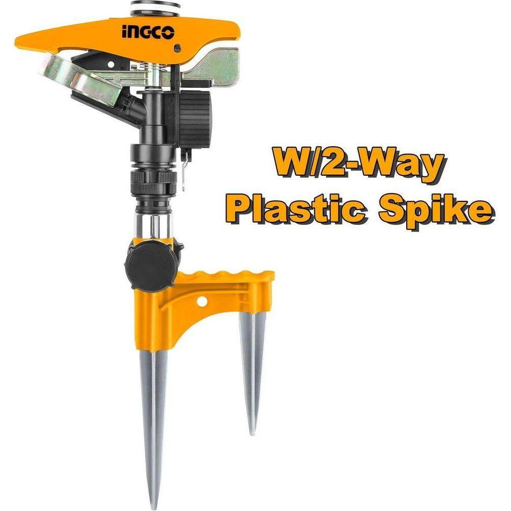 Ingco HPS0402 Pulsating Sprinkler 180° w/2-Way Metal Spike - KHM Megatools Corp. Main image