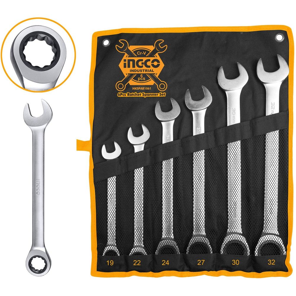 Ingco Ratchet Spanner / Ratcheting Wrench Set - KHM Megatools Corp.