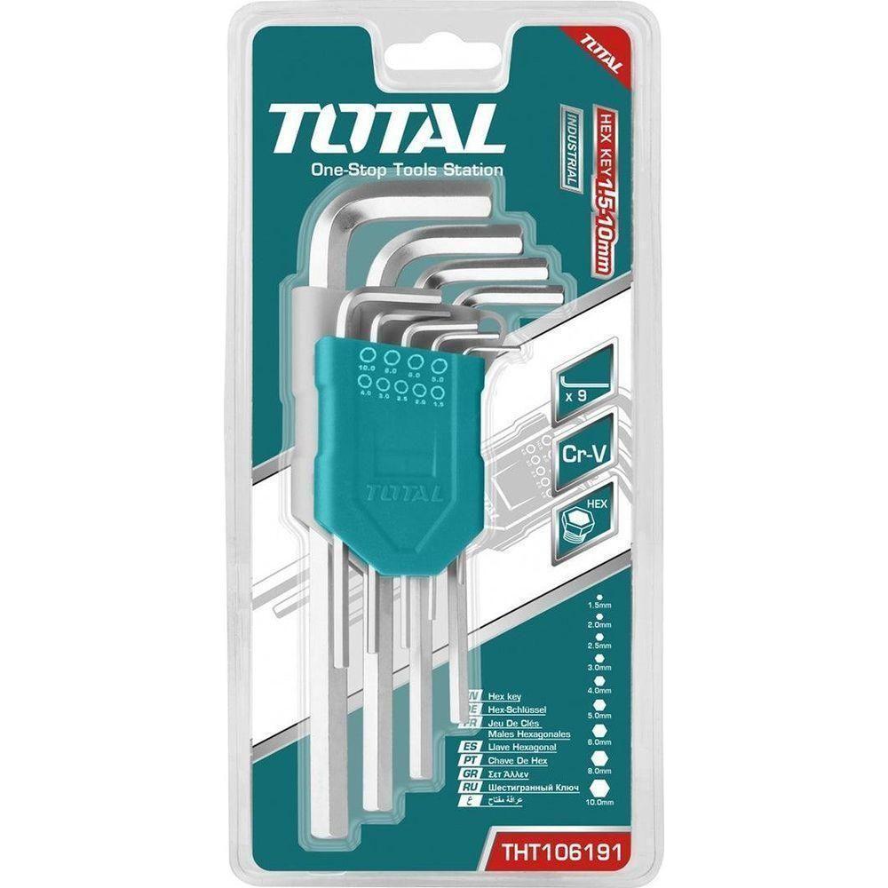 Total THT106191 Hex Allen Key Wrench Set | Total by KHM Megatools Corp. Main image