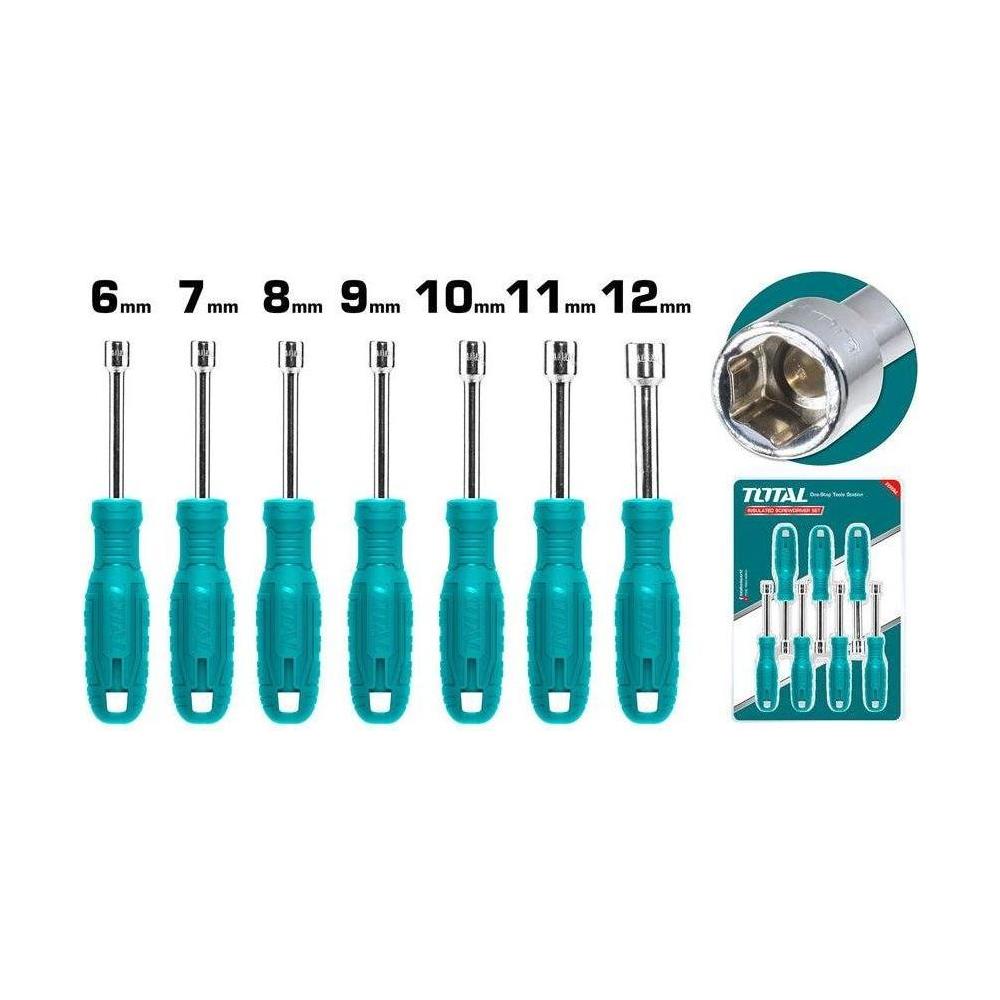 Total TNSS0701 7pcs Nut Driver / Screwdriver Set | Total by KHM Megatools Corp. Main image