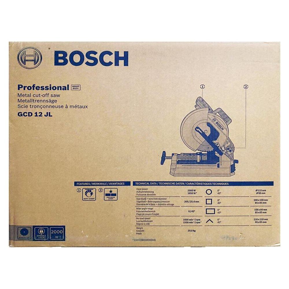 Bosch GCD 12 JL TCT Dry Cut off Saw / Machine 12" 2000W - KHM Megatools Corp.