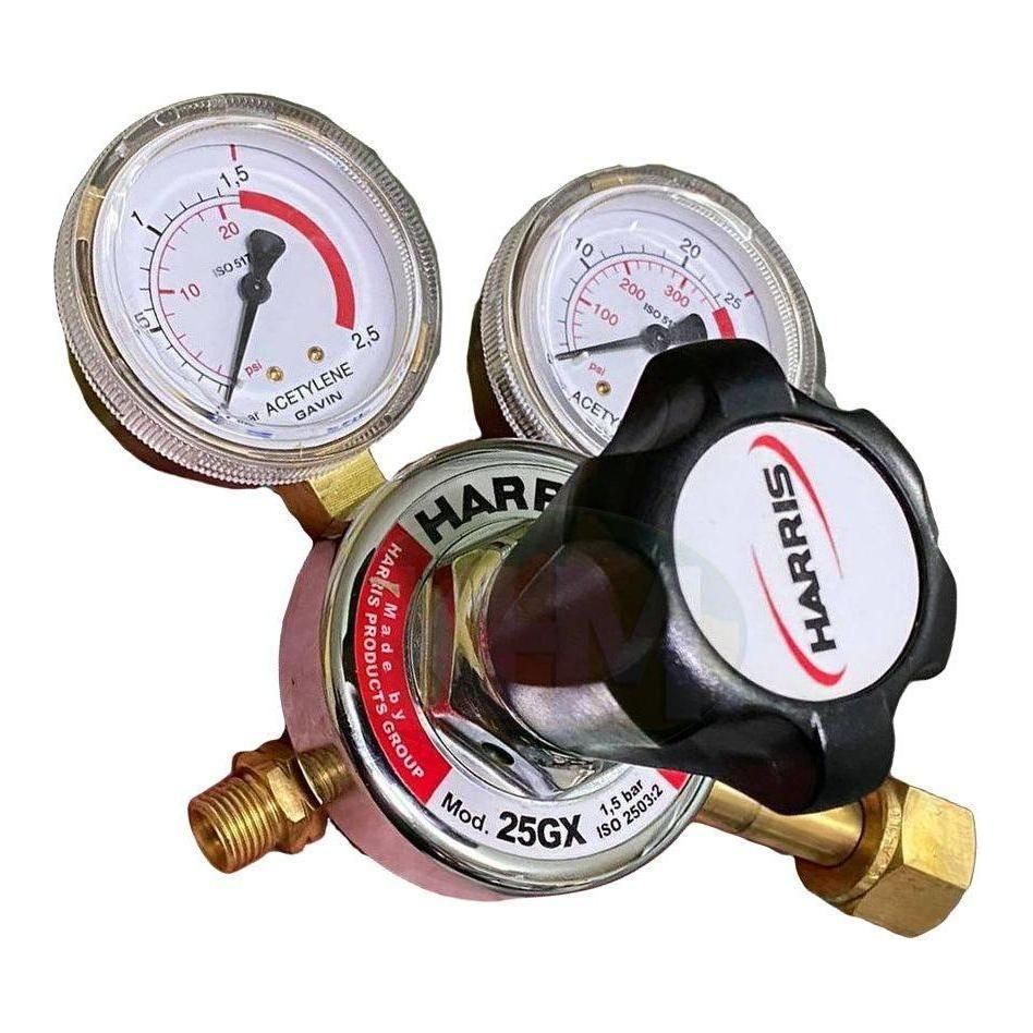 Harris 25GX Acetylene Regulator (CGA-300) for Welding & Cutting Outfit | Harris by KHM Megatools Corp. Main image