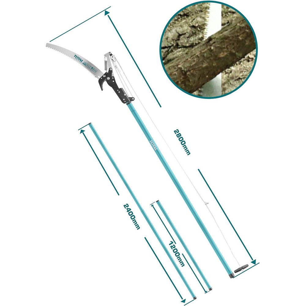 Total THEPS25281 Tree Pruner / Extendable Pole Saw | Total by KHM Megatools Corp.