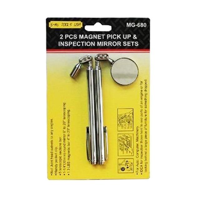 S-Ks MG-680 2pcs Magnetic Pick up & Inspection Mirror | SKS by KHM Megatools Corp. Main image