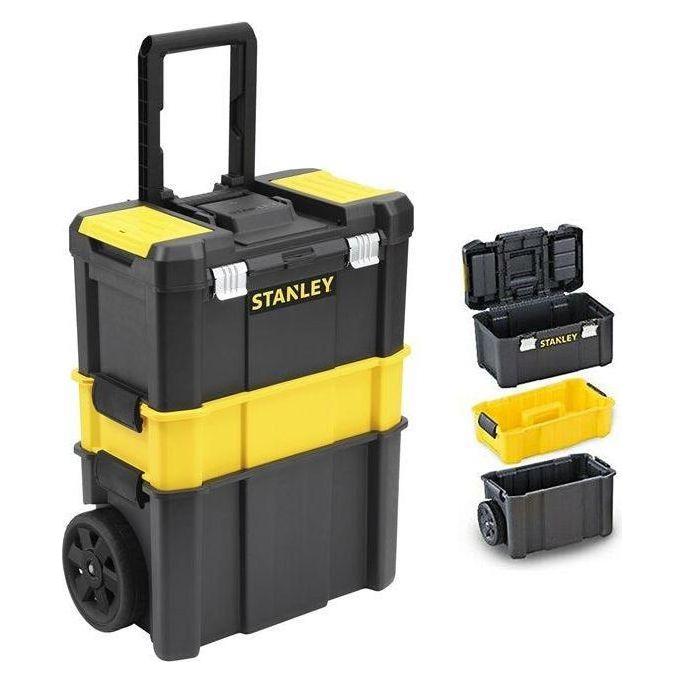 Stanley 80-151 Metal Latch Plastic Tool Box Set with Trolley / Rolling Workshop (Essential) - KHM Megatools Corp. Main image