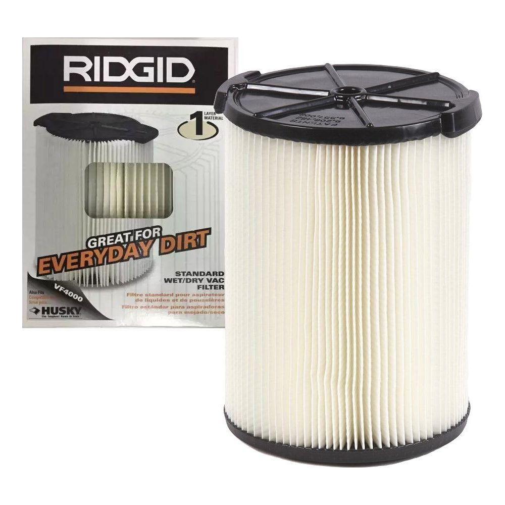 Ridgid VF4000 Everyday Dirt 1-Layer Pleated Paper Vacuum Filter | Ridgid by KHM Megatools Corp. Main image