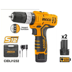 Ingco CIDLI1232 12V Cordless Li-Ion Impact Drill 12V - KHM Megatools Corp.