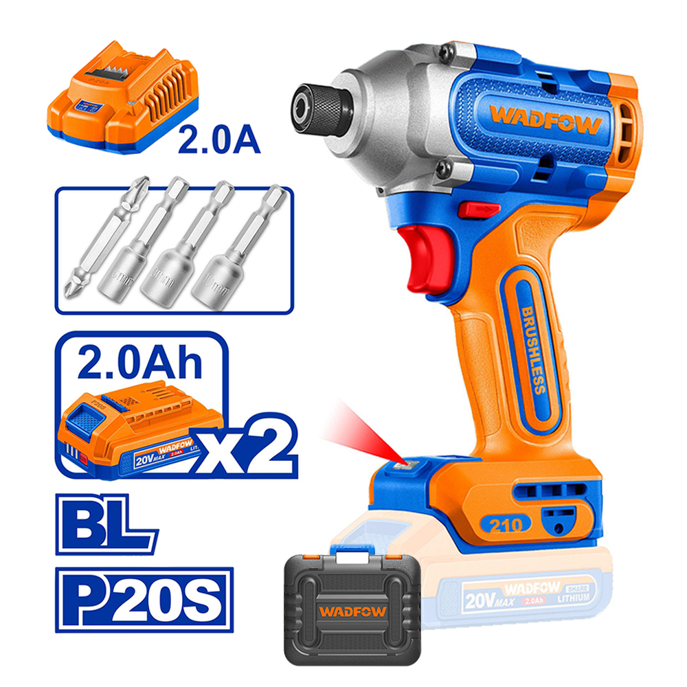 Wadfow WCD2B21 Cordless Impact Driver 20V - ToolsSavvy.ph