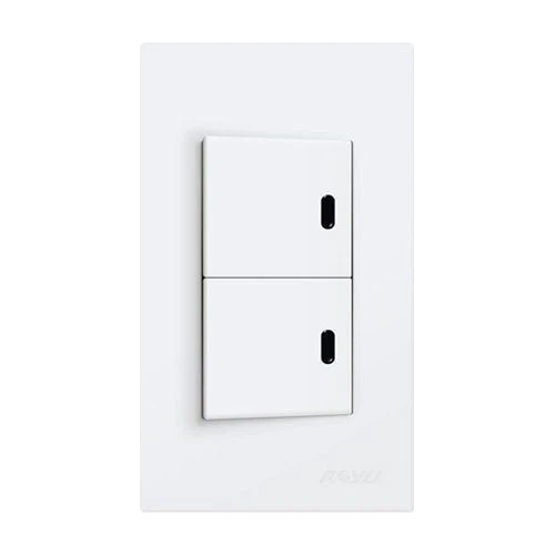 Royu WD603 2-Gang Switch with LED Set (Wide) | Royu by KHM Megatools Corp. Main image