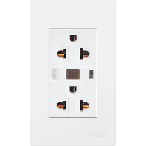Royu WD933 Duplex GFCI Outlet Set 20A (Wide) | Royu by KHM Megatools Corp. Main image