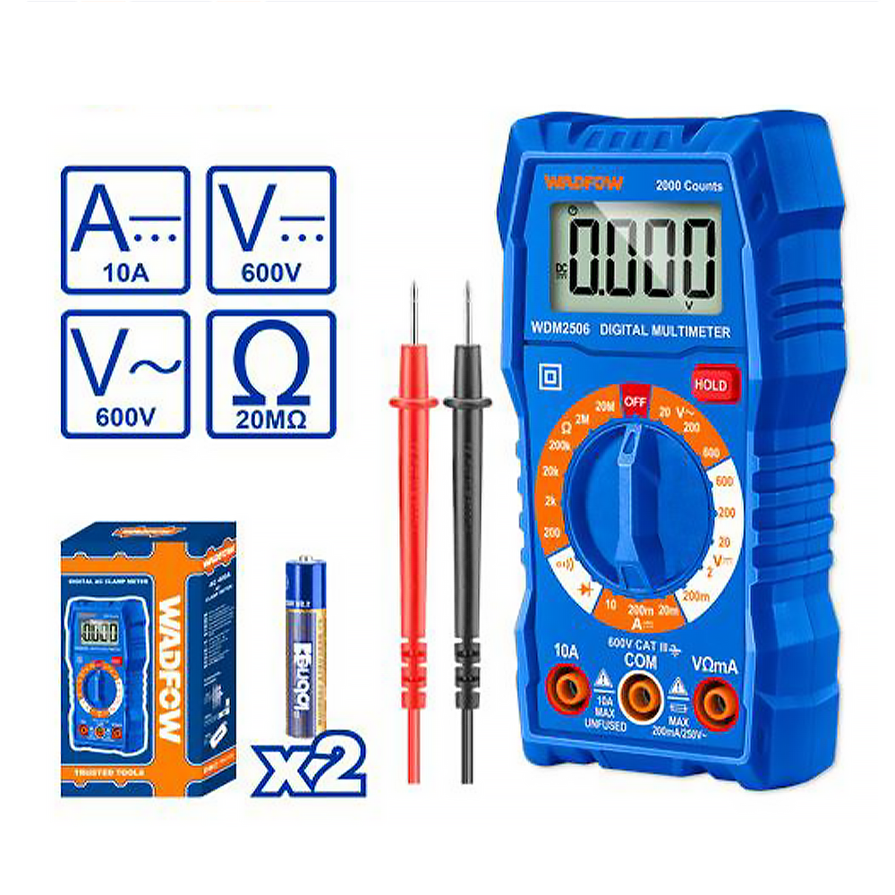 Wadfow WDM2506 Digital Multi-Meter with LCD Display - ToolsSavvy.ph Main image