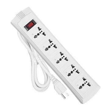 Omni WEU-105-PK Universal Outlet Extension Cord 5-Gang with Switch | Omni by KHM Megatools Corp. Main image