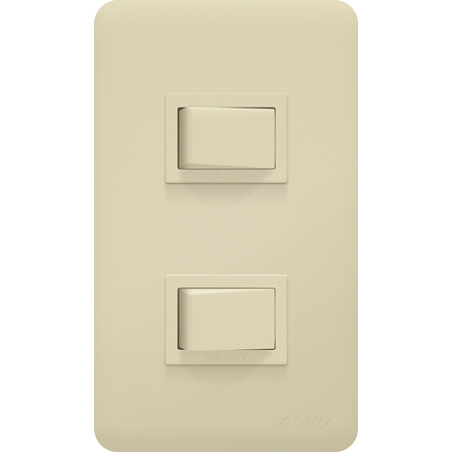 Royu WH503 2-Gang Switch Set 10A (Classic) | Royu by KHM Megatools Corp.