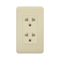 Royu WH913 Duplex Universal Outlet with Ground & Shutter Set 15A (Classic) | Royu by KHM Megatools Corp.