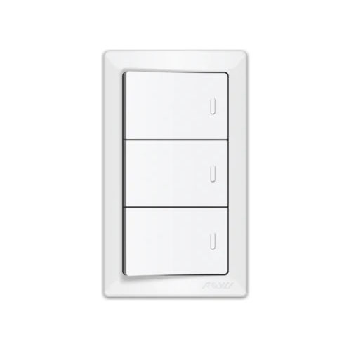 Royu WS515 3-Gang Switch Set 10A (Super Wide) | Royu by KHM Megatools Corp. Main image