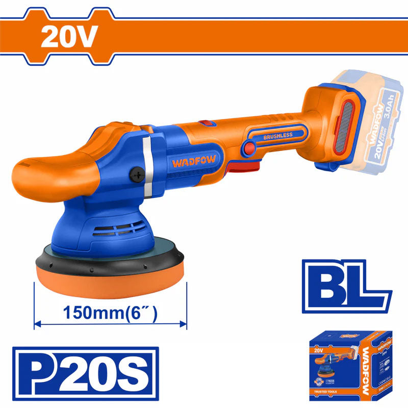 Wadfow WHL2B151 Cordless Brushless Polisher 20V (Kit) | Wadfow by KHM Megatools Corp. Main image