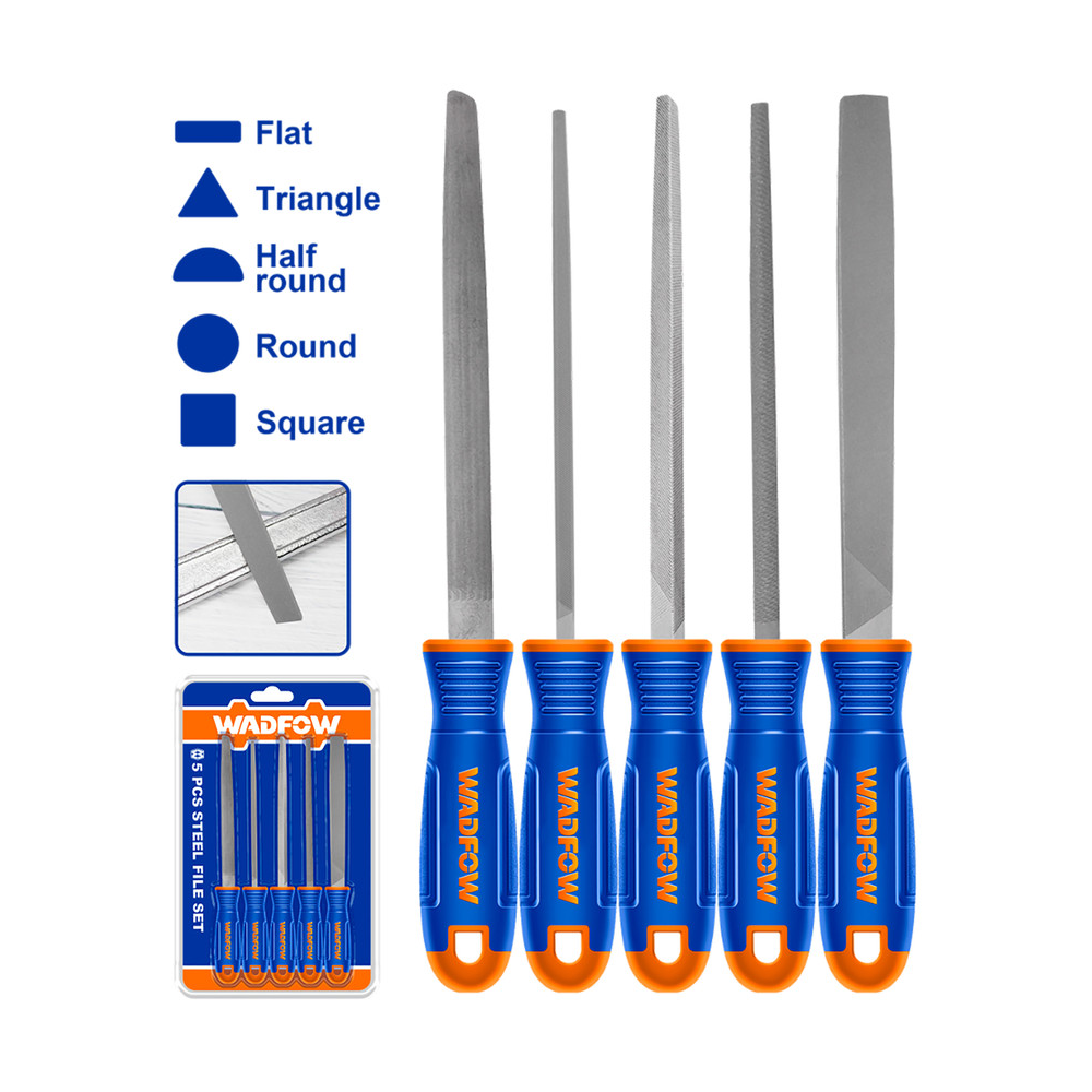 Wadfow WSF2405 5pcs File Set 8" - ToolsSavvy.ph