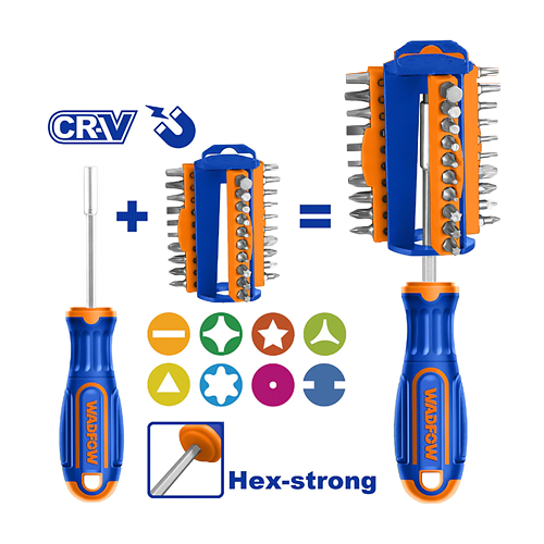 Wadfow WSS8431 31pcs Screwdriver Bit Set - ToolsSavvy.ph