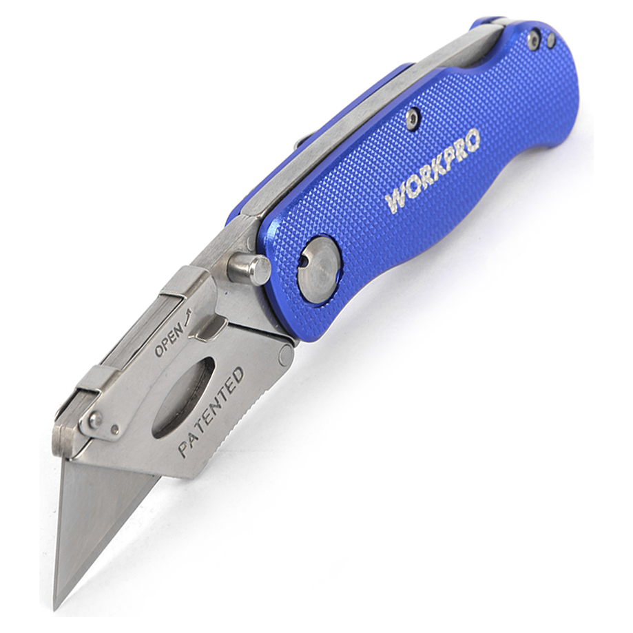 Workpro W011014WE Aluminum Folding Utility Knife | Workpro by KHM Megatools Corp. Main image