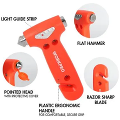 Workpro WWP319021WE 4in1 Emergency Hammer Tool | Workpro by KHM Megatools Corp.