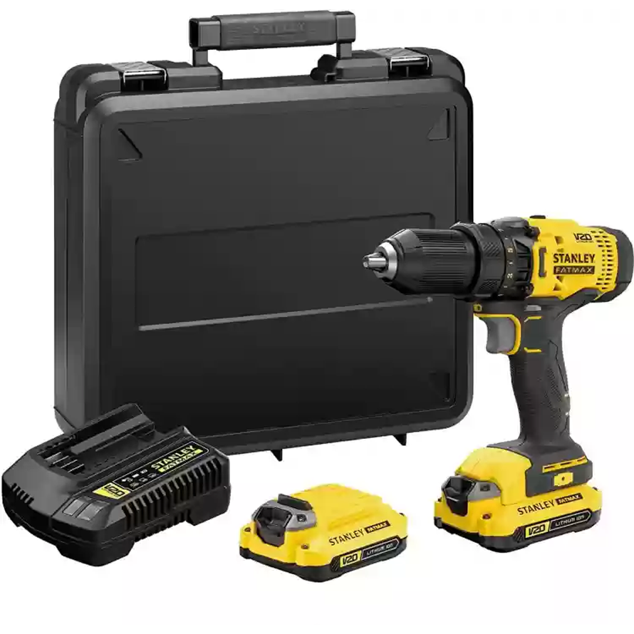 Stanley SCD700D2K Cordless Drill Driver Kit 20V