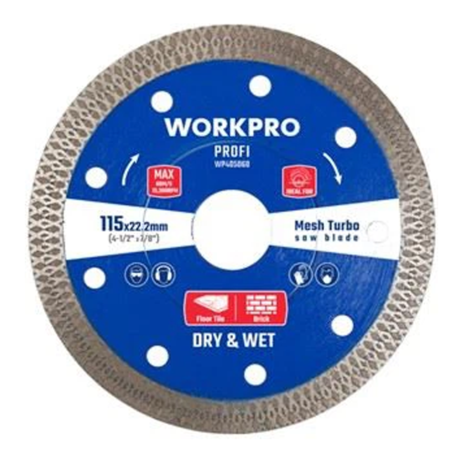 Workpro WP405058WE Diamond Saw Blade (Ultra Thin) | Workpro by KHM Megatools Corp. Main image