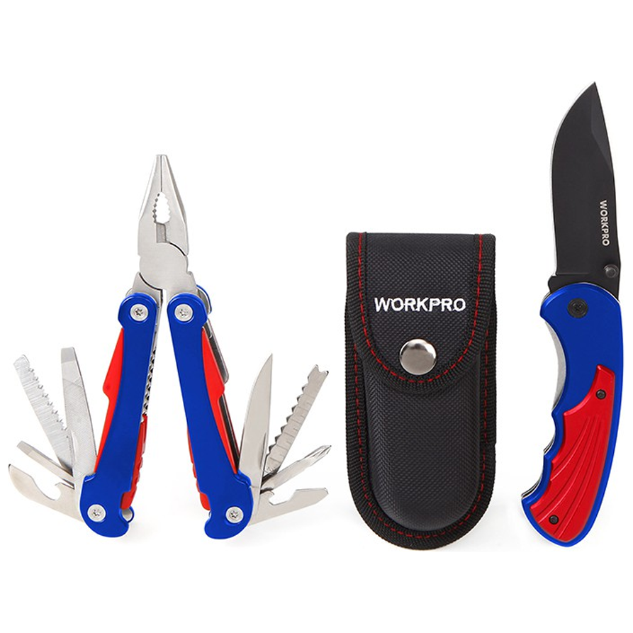 Workpro W000304WE Multi-Function Pliers and Quick Release Knife | Workpro by KHM Megatools Corp. Main image