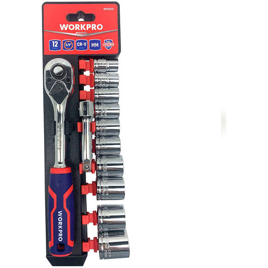 Workpro WP202558 Socket Wrench Set 1/2" Set 12Pcs | Workpro by KHM Megatools Corp. Main image