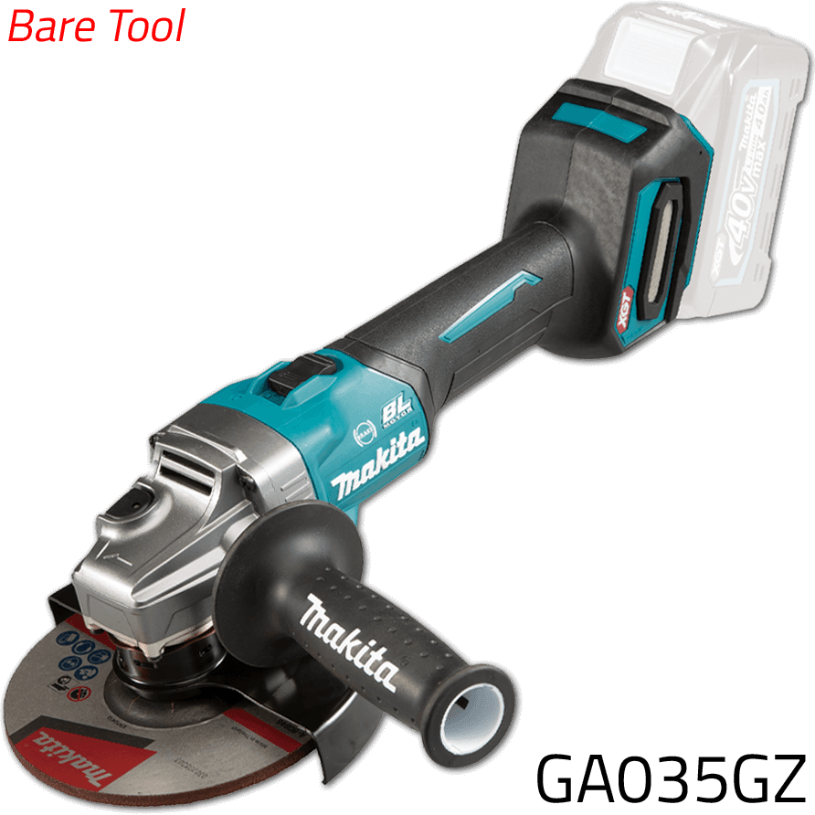 Makita GA035GZ 40V Cordless Angle Grinder (Slide Switch) XGT [Bare Tool] | Makita by KHM Megatools Corp. Main image