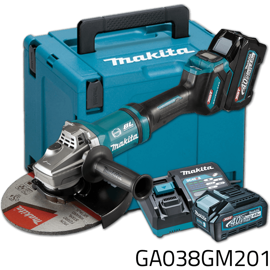 Makita GA038GM201 40V Cordless Angle Grinder 9" XGT | Makita by KHM Megatools Corp. Main image