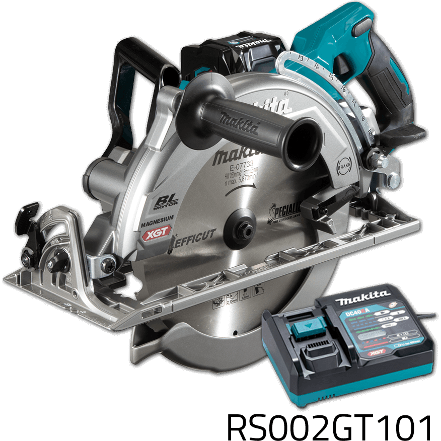 Makita RS002GT101 40V Cordless Circular Saw (Rear Handle) XGT | Makita by KHM Megatools Corp. Main image