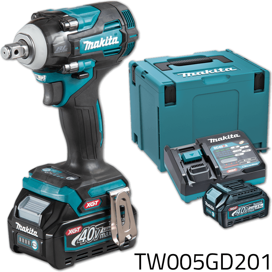 Makita TW005GD201 40V Cordless Impact Wrench (1/2" Drive) 350 Nm XGT | Makita by KHM Megatools Corp. Main image