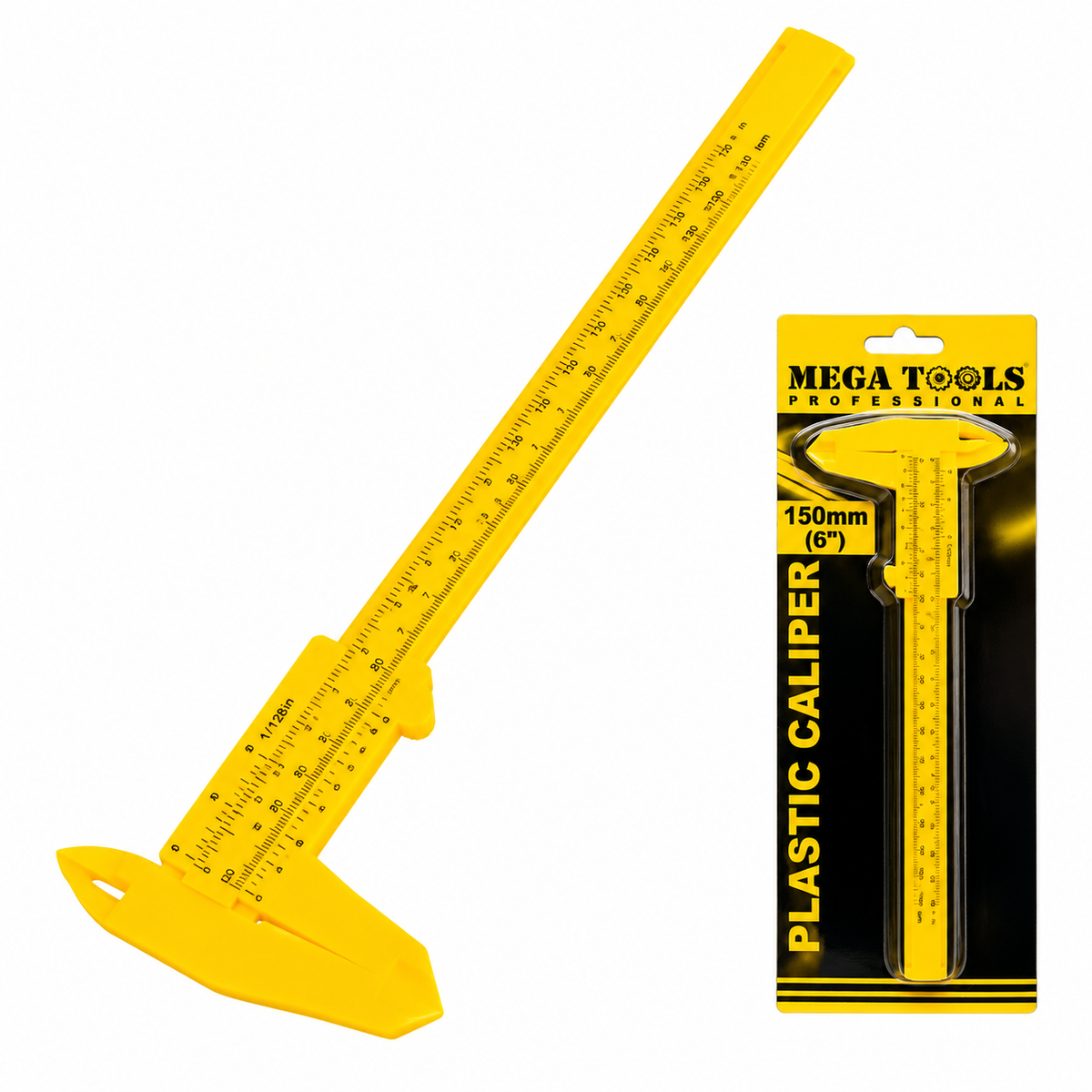 Megatools MPLSCLP Plastic Caliper 6" (150mm)