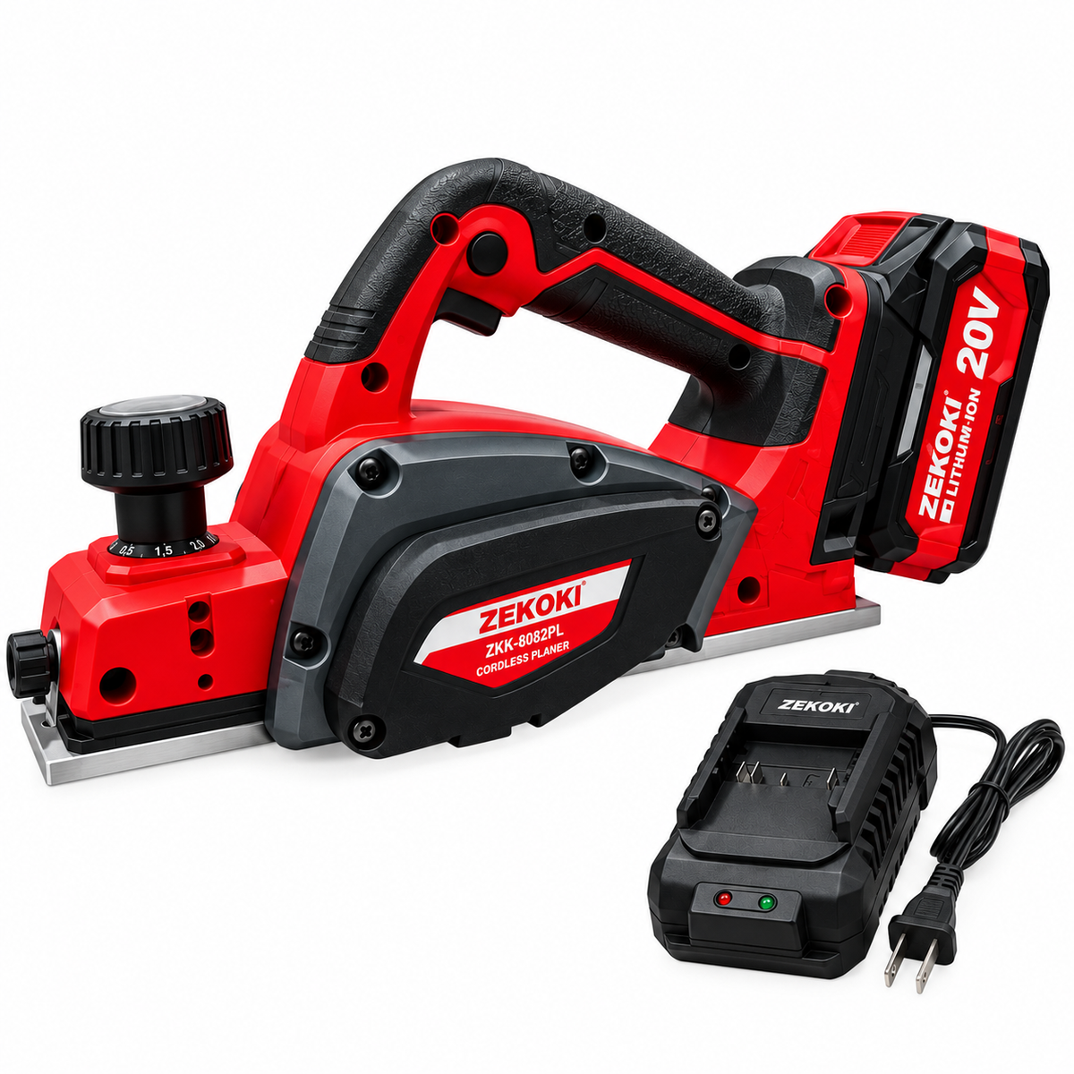 Zekoki ZKK-8082PL Cordless Planer 82mm 20V [Kit] - ToolsSavvy.ph Main image