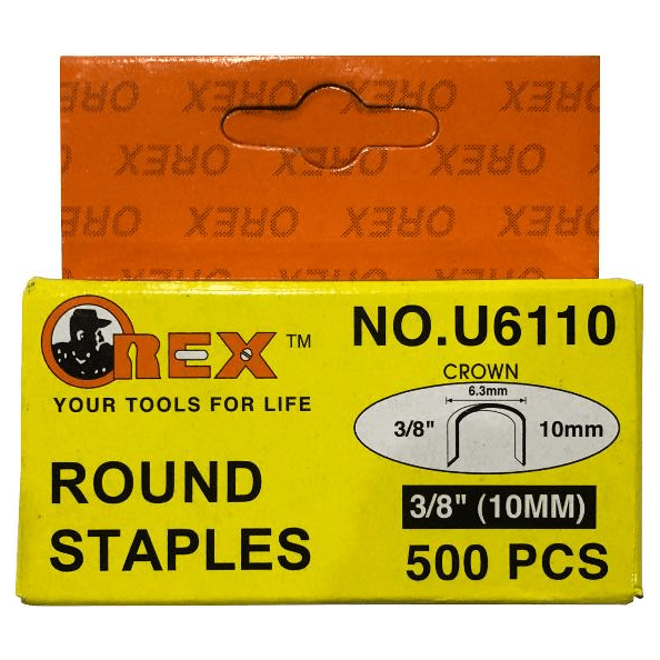 Orex U6110 Round Staples / Staple Wire 3/8" - KHM Megatools Corp. Main image