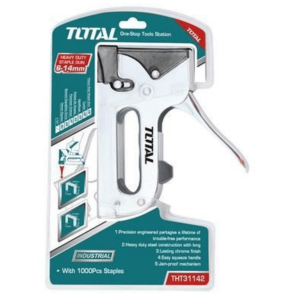 Total THT31142 Staple Gun / Gun Tacker HD (6-14mm) | Total by KHM Megatools Corp. Main image