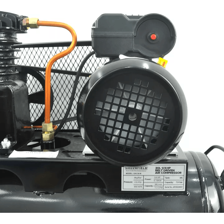 Greenfield GAC30-B 1/4 HP Belt Driven Air Compressor 30L 115psi Secondary image