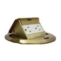 Omni WFM-001 Floor Mounted Outlet Round 16A 250V - Duplex Outlet | Omni by KHM Megatools Corp.