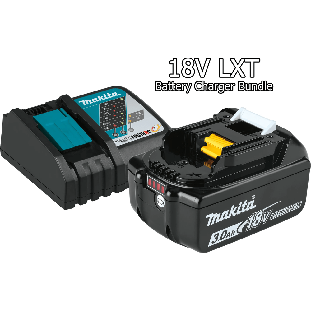 Makita (BL1830B + DC18RC) 3.0 Ah 18V LXT Battery and Rapid Charger Bundle - KHM Megatools Corp. Main image