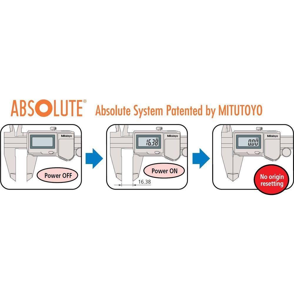 Mitutoyo 500-754-10 Coolant Proof Digimatic (Digital) Caliper 'IP67 Absolute' 12"/300mm - KHM Megatools Corp.