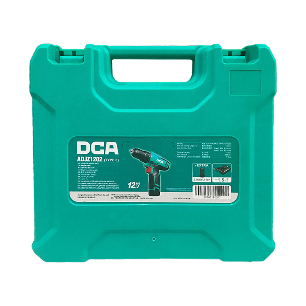 DCA ADJZ1202-E 12V Cordless Drill / Driver 10mm [Kit] Secondary image