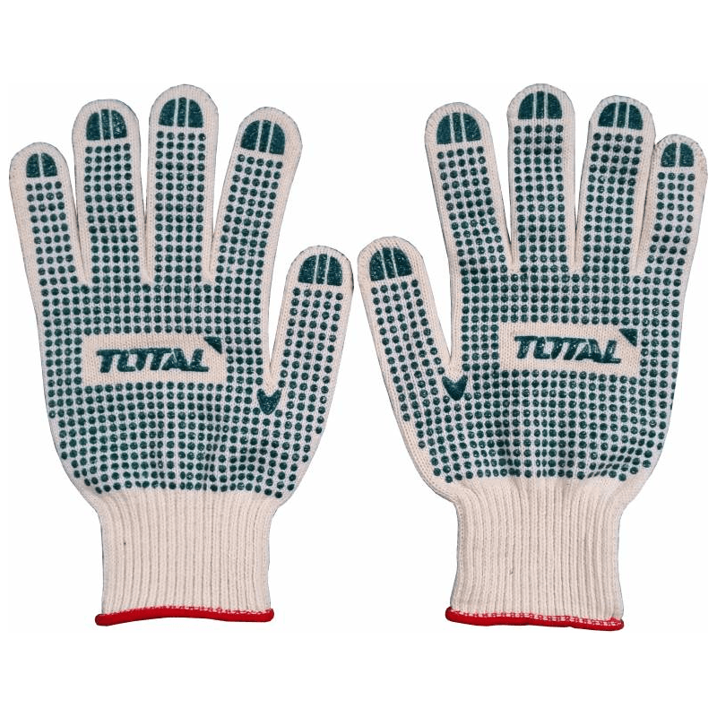 Total Knitted & PVC Dots Cotton Gloves | Total by KHM Megatools Corp. Main image