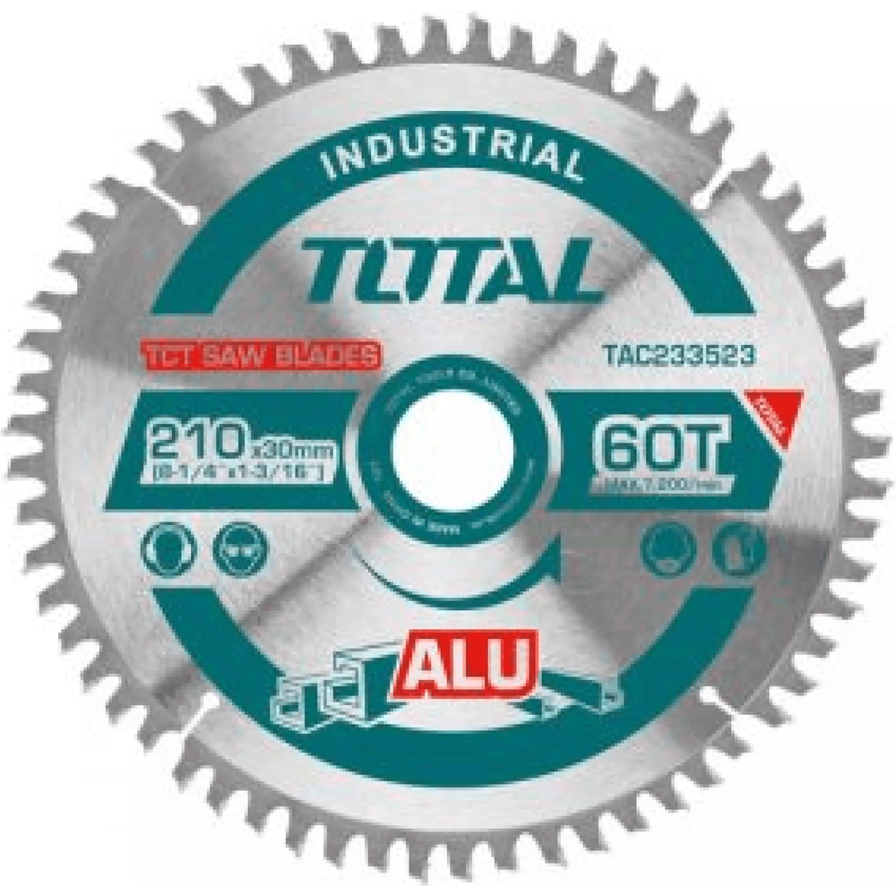 Total TAC233523 Circular Saw Blade 8-1/4" for Aluminum | Total by KHM Megatools Corp. Main image