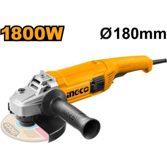 Ingco AG18008 Angle Grinder 7" 1800W [SS] - KHM Megatools Corp. Main image