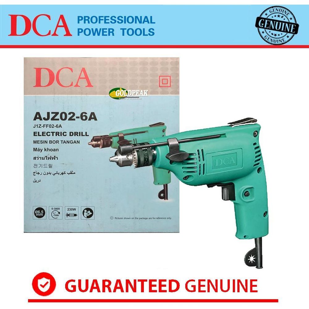 DCA AJZ02-6A Electric Hand Drill with Belt Clip - Goldpeak Tools PH DCA