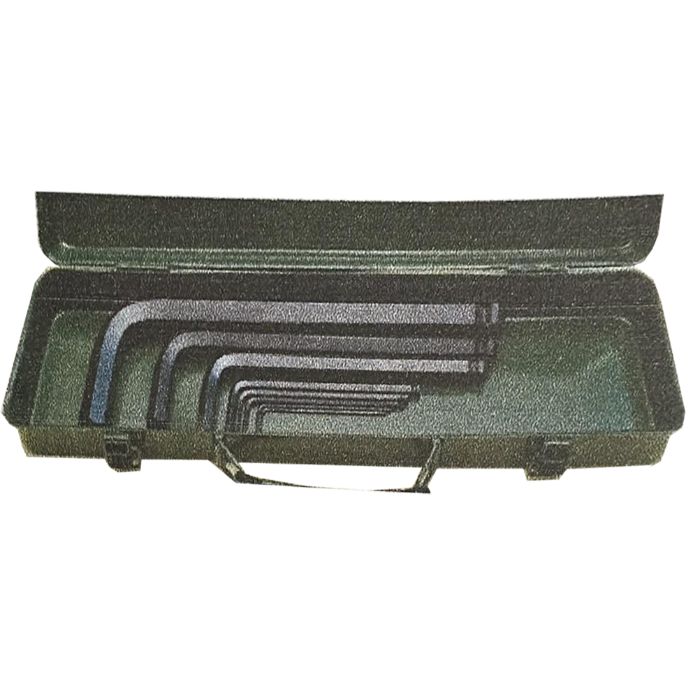 S-Ks Extra Long Arm Ball Point End Hex Allen Wrench Set with Metal Case (Black Finish) | SKS by KHM Megatools Corp. Main image