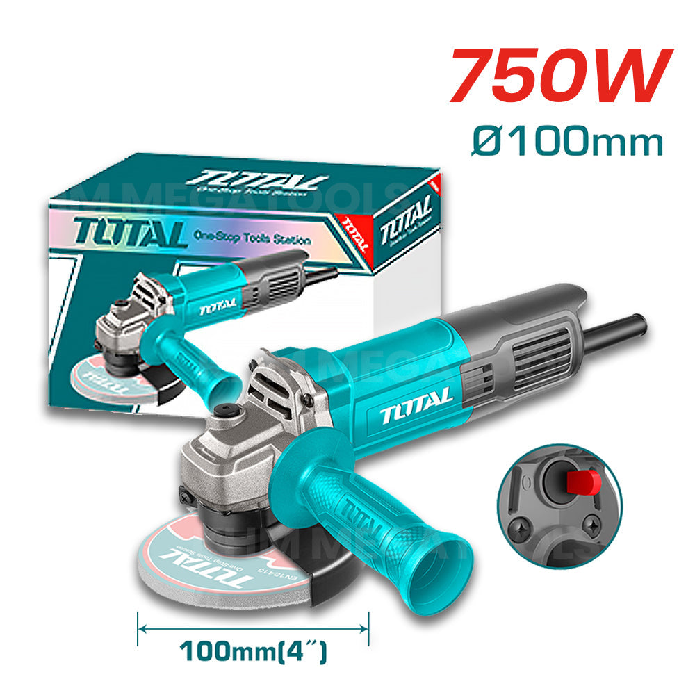 Total TG10710056UP Angle Grinder 4" 750W (SS) - ToolsSavvy.ph Main image