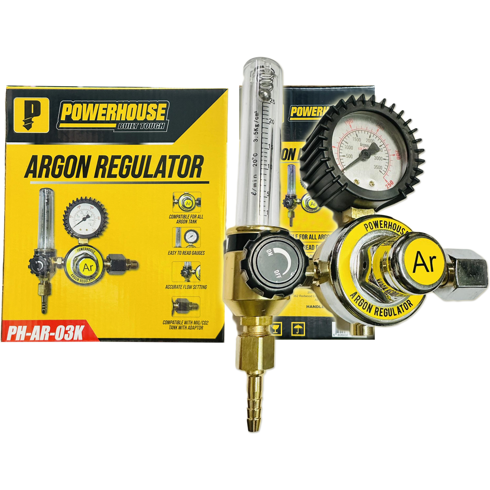 Powerhouse PH-AR-03K Argon Regulator for TIG Welding | Powerhouse by KHM Megatools Corp. Main image
