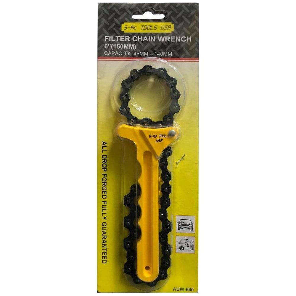 SKS AUW-660 Oil Filter Wrench (Chain Type) | SKS by KHM Megatools Corp. Main image