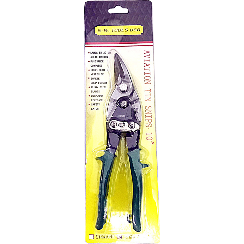 S-Ks HB-1223 Aviation Snip 10" (Right Cut-Green) | SKS by KHM Megatools Corp. Main image